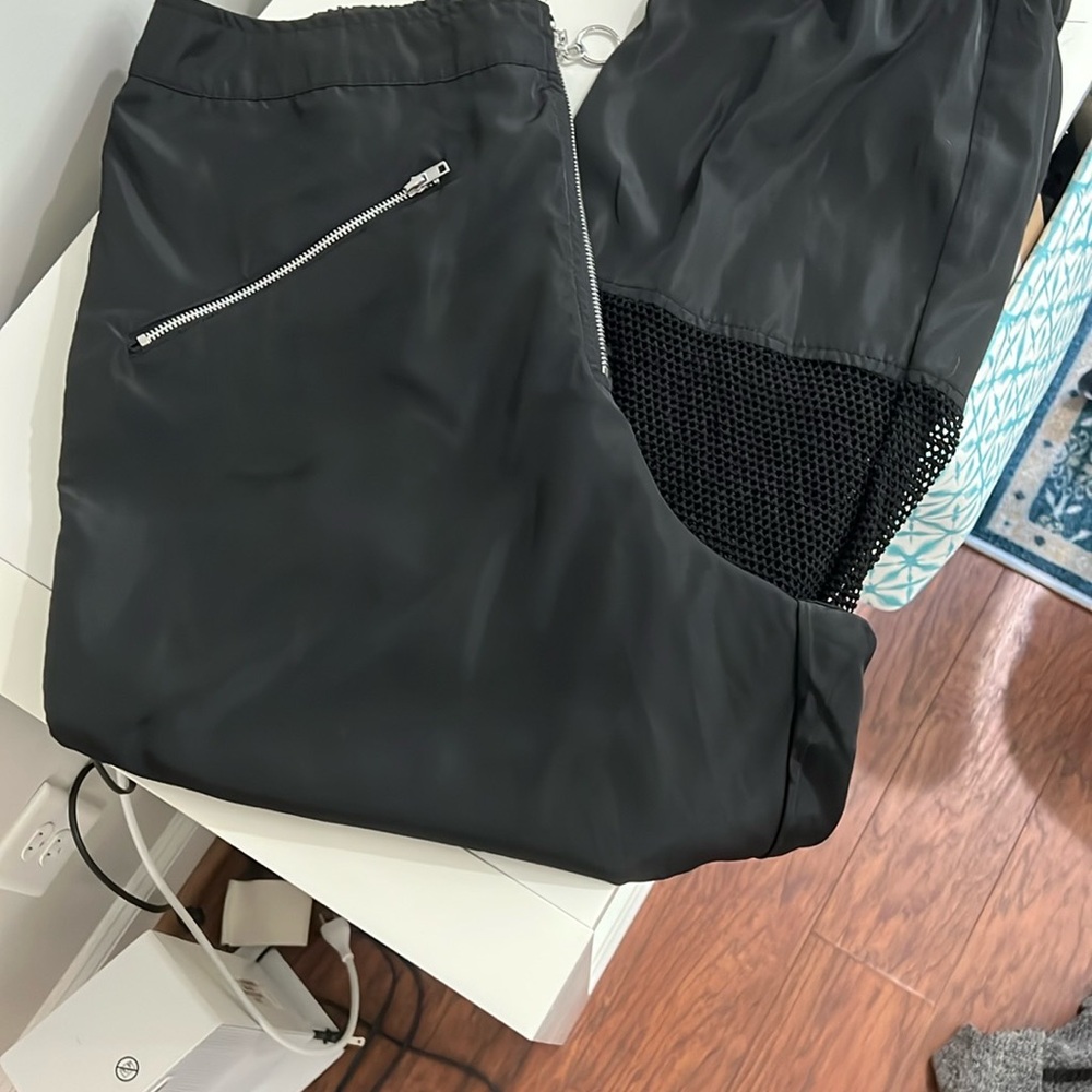 Wild Fable Black Joggers with Mesh Detail